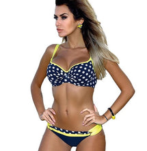 Load image into Gallery viewer, Two Piece Push Up Print Swimwear  Bikini Set