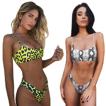 Load image into Gallery viewer, Sexy Two Piece Animal Print Bikini