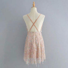 Load image into Gallery viewer, Sexy V Neck Sequins Dress