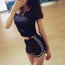 Load image into Gallery viewer, High Waist Elastic Short Shorts For Workout or Casual Wear