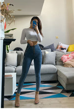 Load image into Gallery viewer, High Waist Skinny Jeans
