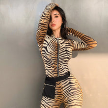 Load image into Gallery viewer, One-Piece Zipper Yoga Fitness Jumpsuit