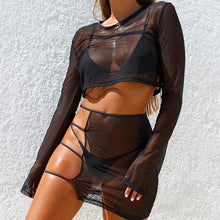 Load image into Gallery viewer, Sexy Sheer Mesh 2 Piece Cover Up Set