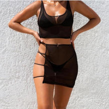 Load image into Gallery viewer, Sexy Sheer Mesh 2 Piece Cover Up Set