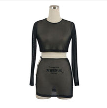 Load image into Gallery viewer, Sexy Sheer Mesh 2 Piece Cover Up Set
