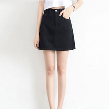 Load image into Gallery viewer, High Waist Denim Skirt