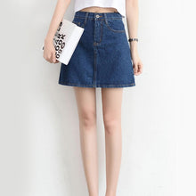 Load image into Gallery viewer, High Waist Denim Skirt