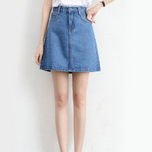 Load image into Gallery viewer, High Waist Denim Skirt