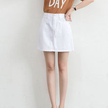 Load image into Gallery viewer, High Waist Denim Skirt