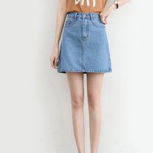Load image into Gallery viewer, High Waist Denim Skirt