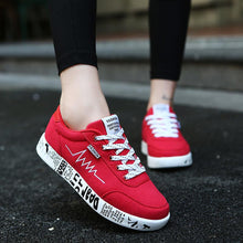 Load image into Gallery viewer, Woman Running Shoes Breathable Red Training Footwear