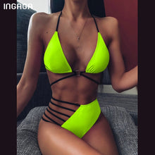 Load image into Gallery viewer, Triangle High Waist Bikini