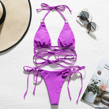 Load image into Gallery viewer, Sexy Two Piece String Lace Up Bikini