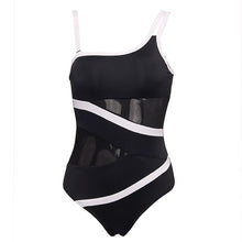 Load image into Gallery viewer, One Piece Mesh Cut Out Monokini Swimsuit