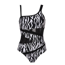 Load image into Gallery viewer, One Piece Mesh Cut Out Monokini Swimsuit
