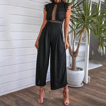 Load image into Gallery viewer, Ruffle Sleeveless Wide Leg Jumpsuit