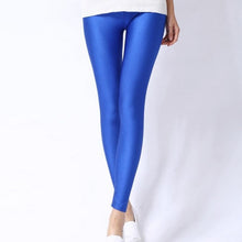 Load image into Gallery viewer, Shiny Spandex Leggings Solid Color