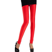 Load image into Gallery viewer, Shiny Spandex Leggings Solid Color