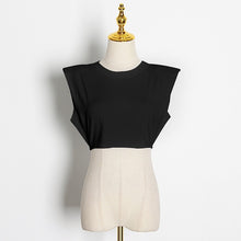 Load image into Gallery viewer, Sleeveless Crop Top T-Shirt