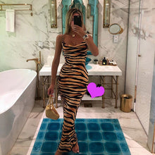 Load image into Gallery viewer, Zebra Print Bodycon Dress