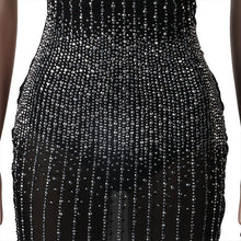 Load image into Gallery viewer, Sparkly Crystal Midi Dress