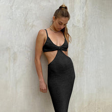 Load image into Gallery viewer, Knitted Spaghetti Strap Maxi Dress