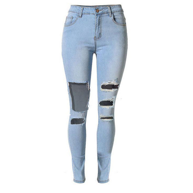 Stretchy Ripped Skinny Jeans also in Plus Size
