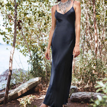 Load image into Gallery viewer, Maxi Satin Dress