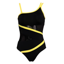 Load image into Gallery viewer, One Piece Mesh Cut Out Monokini Swimsuit