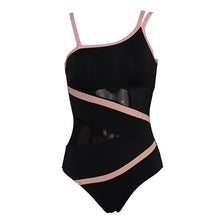 Load image into Gallery viewer, One Piece Mesh Cut Out Monokini Swimsuit