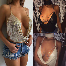 Load image into Gallery viewer, Sexy Sequins Backless Bralette Top