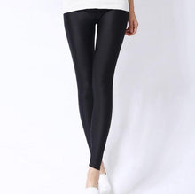 Load image into Gallery viewer, Shiny Spandex Leggings Solid Color