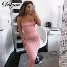 Load image into Gallery viewer, Satin Bodycon Dress