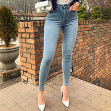 Load image into Gallery viewer, High Waist Stretchy Skinny Jeans
