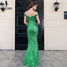 Load image into Gallery viewer, Sequins Off The Shoulder Dress