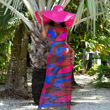 Load image into Gallery viewer, Mesh Bodycon Bikini Cover Up Maxi Dress
